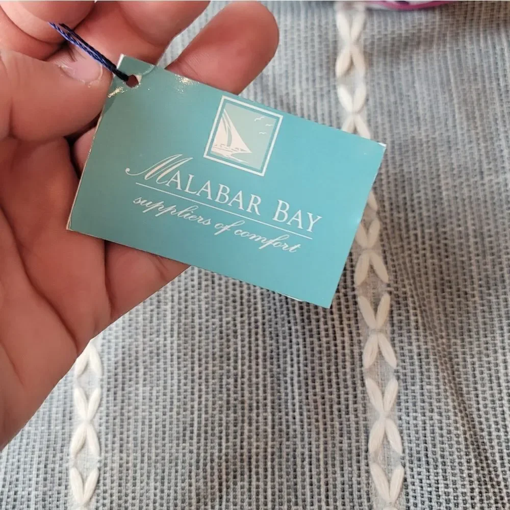 NWT- MALABAR BAY Organic Cotton Makeup Bag
